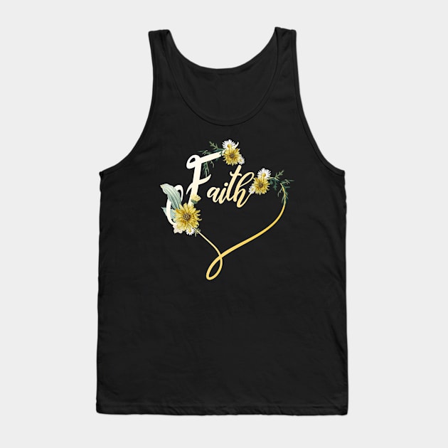 Daisy Heart Faith Costume Gift Tank Top by Pretr=ty